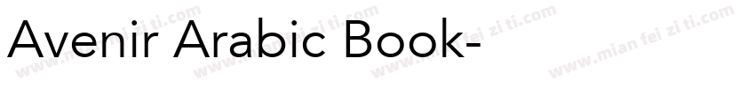 Avenir Arabic Book字体转换